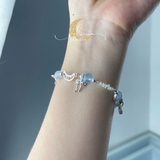 Lắc Tay Frozen Aquamarine De Luna