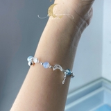 Lắc Tay Frozen Aquamarine De Luna