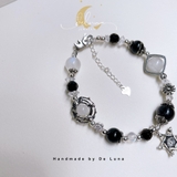 Vòng Tay Tóc Đen Moonstone Third Eye De Luna