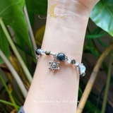 Vòng Tay Tóc Đen Moonstone Third Eye De Luna