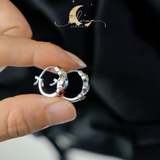 Khuyên Tai Ba Loại Đá Thiên Nhiên De Luna