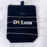 Dây Chuyền Dạng Xích O Cong Bạc 925 Xi Bạch Kim