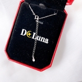 Dây Chuyền Dạng Xích O Cong Bạc 925 Xi Bạch Kim