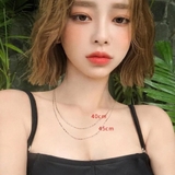 Dây Chuyền Dạng Xích O Cong Bạc 925 Xi Bạch Kim