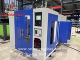 Máy thổi chai nhựa HDPE trục 75 1 kìm 2 đầu full thuỷ lực