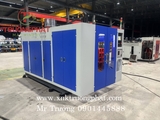 Máy thổi chai nhựa HDPE trục 75 1 kìm 2 đầu full thuỷ lực