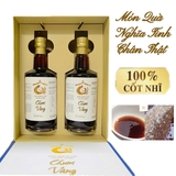 (Hộp Quà Tặng Cao Cấp gồm 2 Chai 500ml) - Nước Mắm Cá Cơm Cốt Nguyên Chất Chum Vàng