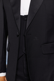 TUXEDO PHỐI PHI ĐEN 1 NÚT