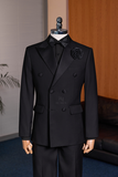 TUXEDO PHỐI PHI ĐEN 6 NÚT