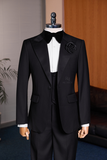 TUXEDO PHỐI PHI ĐEN 1 NÚT