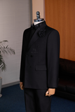 TUXEDO PHỐI PHI ĐEN 6 NÚT
