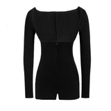 Sisters Jump đùi tay dài hở lưng Hailey