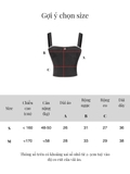 SISTERS Áo croptop kiểu Corset Fannie