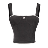SISTERS Áo croptop kiểu Corset Fannie