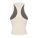 SISTERS Áo ba lỗ khoét sâu Fencii