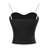 SISTERS Áo hai dây phối viền trắng Majori