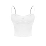 SISTERS Áo hai dây phối ren ngực Lace