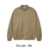 H06-AK1 Áo khoác da lộn cổ trụ Hiddle