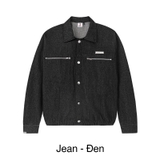 Áo khoác jean nam khoá kéo ngực lịch lãm HIDDLE H-AK4