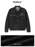 Áo khoác jean nam khoá kéo ngực lịch lãm HIDDLE H-AK4