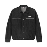 Áo khoác jean nam khoá kéo ngực lịch lãm HIDDLE H-AK4