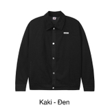 H9-AK8 Áo khoác kaki cách điệu cổ ticke