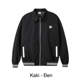 H05-AK5 Áo Khoác Nam Bomber Varsity cổ bẻ