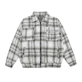 DSW Flannel Double Zip Boxy Jacket