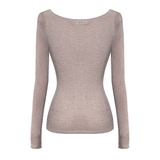 SISTERS Áo tay dài thun lưới xuyên thấu