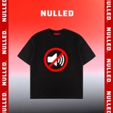 Áo thun đen in hình NULLED Mute Tee N-T21-D