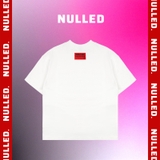 Áo thun trắng in chữ hồng NULLED N-T16-T