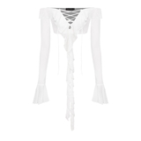 SISTERS Áo thun lưới trễ vai Felicia