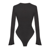 SISTERS Bodysuit xẻ cổ đan dây ngực Dionysus