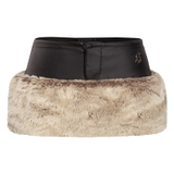 SISTERS Chân váy da phối lông Vaness