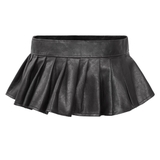 SISTERS Chân váy mini skirt xếp ly lưng dán Eiffel