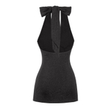 SISTERS Váy đầm body cổ đan chéo Jamie