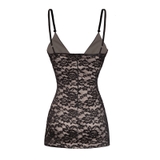 SISTERS Váy đầm body hai dây phối ren Freya