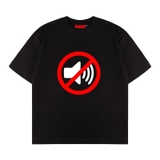 Áo thun đen in hình NULLED Mute Tee N-T21-D
