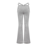 SISTERS Quần dài ống loe lưng nhún Gabrielle