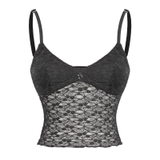 SISTERS Set áo váy hai dây phối ren Iris