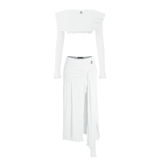 SISTERS Set áo trễ vai váy dài Alié