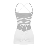 Sisters Váy đầm body đan dây hở lưng Tracy