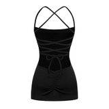 Sisters Váy đầm body đan dây hở lưng Tracy