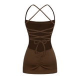 Sisters Váy đầm body đan dây hở lưng Tracy