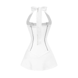 SISTERS Jump váy cổ yếm thắt nơ Bubble