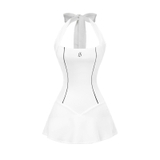 SISTERS Jump váy cổ yếm thắt nơ Bubble