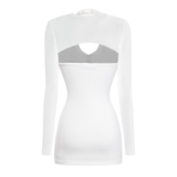 SISTERS Váy đầm body cổ yếm kèm áo khoác ngoài Orange