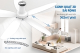 Quạt trần 5 cánh Sunhouse Apex APF7669W
