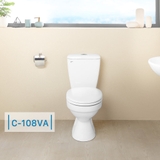 Bồn cầu 2 khối INAX C-108VA xả nhấn nắp thường (C108VA)