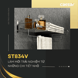Giá treo khăn Caesar ST834V 2 tầng
